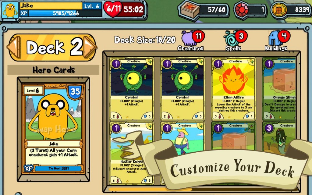 adventure time card wars free